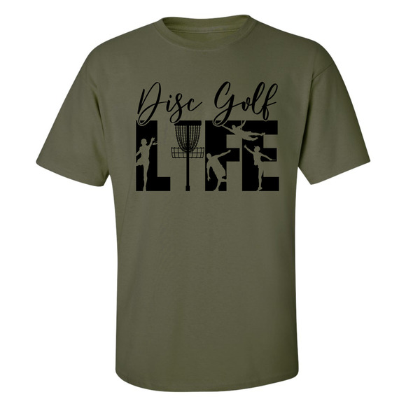 Disc Golf T Shirt DISCGOLF LIFE Discgolfer Discgolfing Shirt - Picture 6 of 16